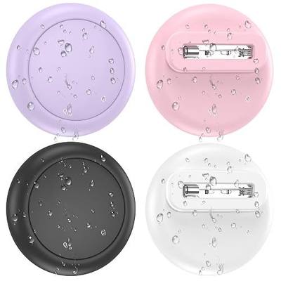 for AirTag Holder for Kids 4-Pack, Waterproof Air Tagholder Hidden Pin Discreet Toddler Tracker for School Uniforms, Jackets, Backpack & Dog Collar – Compatible with Apple AirTag 1st & 2nd Gen