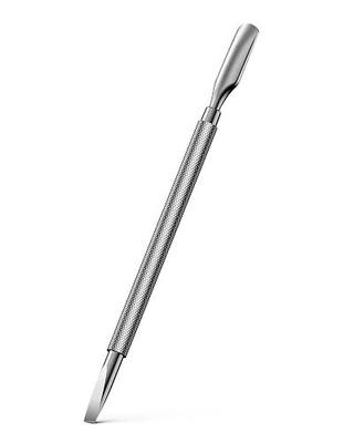 FERYES Professional Cuticle Pusher & Remover Tool - Stainless Steel Dual-Sided Nail Care Tool for Manicure & Pedicure - 5.2 Inch Salon & Home Use