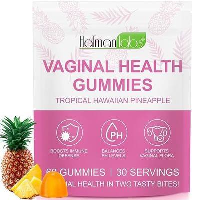 Premium Feminine Balance Gummies for Women, Vaginal Probiotics for PH Balance, Probiotics Gummies for Women Vaginal Health & Wellness & Immune Support, Pineapple Flavor, 60PCS