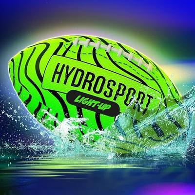 Light Up Water Football for Pool, Beach, Lake - Waterproof Pool Toys for Kids Ages 8-12 - Teen Boys Gift - Swimming Balls Sports - Family Games - Teens Boys & Adults Fun - Outdoor Accessories