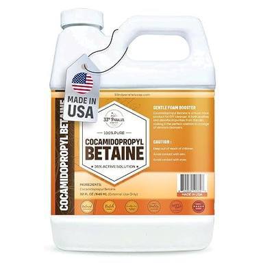 Cocamidopropyl Betaine (32oz) Natural Surfactant | Premium Coco Betaine Liquid, Cosmetic Grade, Gentle on Skin | Suitable for Facial Cleansers, Shampoos, Body Washes, Bubble Baths, Soap | 32 OUNCES