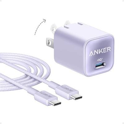 Anker Nano Phone Charger, USB C GaN Charger 30W, PIQ 3.0 Foldable PPS Fast Charger USB C for iPhone 17/16 and More Series, Galaxy, iPad, Compatible with MagSafe