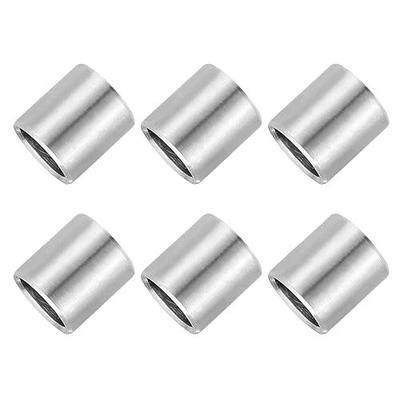 PATIKIL 6 Pcs Stainless Steel Spacers, 10mm ID x 12mm OD x 10mm Height 304 Stainless Steel Bushing Screw Standoff Unthreaded Round Spacer for 3/8" M10 Screws Bolts Nuts