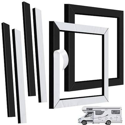 1 Set RV AC Gasket, 14x14 Inch Universal RV Roof Air Conditioner Gasket and Seal Kit, RV Air Conditioner Repair Replacement Includes Self-Adhesive Picture Frame Gasket and Leveling Pads (1)
