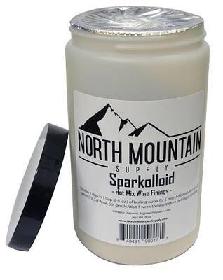 North Mountain Supply Sparkolloid Powder - Hot Mix Wine Finings - 8 Ounce Jar