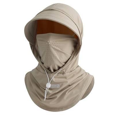 Cooling Breathable Balaclava Full Face Mask with Wide Brim Sun UV Protection Hood for Men Women Fishing Motorcycle Skiing