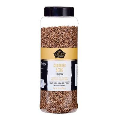 Cerez Pazari Coriander Seeds 10 oz – Whole, Non-GMO, Naturally Dried – Bold, Citrusy Flavor for Curries, Pickling, Spice Blends & Global Cooking – Plastic Bottle for Freshness