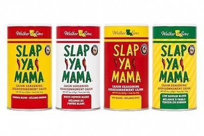 Slap Ya Mama Cajun Seasoning Variety Pack - 8 oz Cans, Original, Hot, White Pepper & Low Sodium, All Natural, No MSG, Kosher - Louisiana Spices