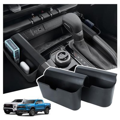 Center Console Organizer Compatible with 2023-2026 Chevy Colorado/2023-2026 GMC Canyon, Armrest Storage Box&Gear Shift Organizer Tray Interior Truck Accessories