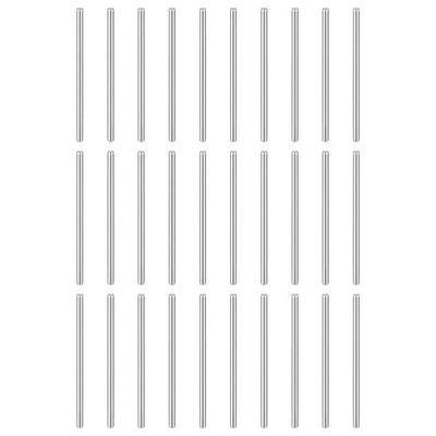 HARFINGTON 50pcs Dowel Pins M2(2mm) x 50mm 304 Stainless Steel Cylindrical Shelf Support Peg Pin Rod Fasten Elements for Metal Devices Wood Furniture DIY Installation, Silver