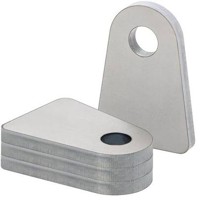 Weld on Tabs, 1/2" Hole Weld Tabs, Steel Shock Mount Weld Tab, Weld on tabs 1/4 Thick 4 pcs