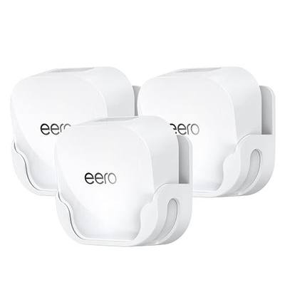 XLTTYWL® Wall Mount Kit for eero 7 WiFi 7 Mesh Router, White, 3 Pack | Fits eero 7 WiFi 7 Router & Extender, Hidden Cable Management, Space-Saving Design, Secure Wall Installation