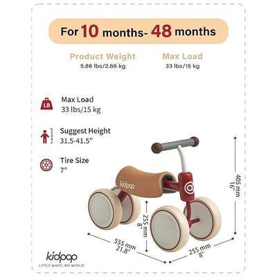 kidpop Big BEE Four-Wheeled Vehicle Kids Balance Bike