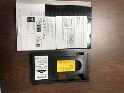 VHS-C Cassette Adapter, Compatible 12mm SVHS VHS-C to VHS, VHSC Ideal for VCR Player, Video Cassette Player and VHS to Digital Converting