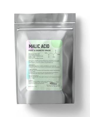 Malic Acid Powder Organic Food Grade (8 Oz / 226 Grams) Pure Malic Acid Food Grade – Winemaking, Candy Making, Sour Flavor Enhancer for Baking Applications by Talsen Chemicals