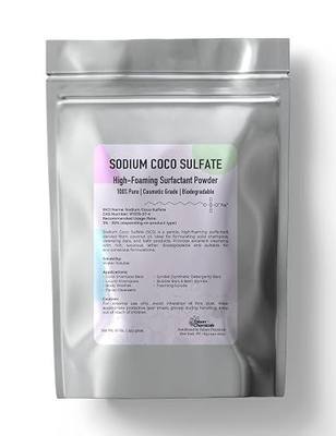 Sodium Coco Sulfate SCS (16 Oz / 453 Grams) Sodium Coco Sulfate Powder Natural Surfactant for DIY Shampoo, Soap, Body Wash, and Hair Care Products by Talsen Chemicals