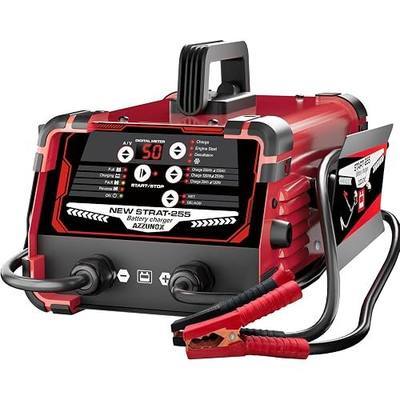 12V/24V Car Battery Charger Maintainer, Max 50A Fast Charging | 250A Cranking Engine Starter, Auto Battery Maintainer, Desulfator, Repair & Winter Modes for AGM Gel Deep Cycle Batteries