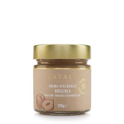 Eataly Hazelnut Spread, Crema Spalmabile Nocciola- Made in Italy, 230g/ 8.1oz. Jar, 1-Pack