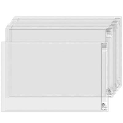Gilprop 10 Sheets Architectural Vellum Paper 24 x 36 Inch Drafting Vellum Tracing Sheets Drafting Paper Rag with Border and Title Block for Drawing Sketching Architecture Building