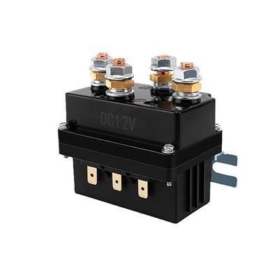 Winch Solenoid Relay Contactor, 12V 500A Winch Relay Solenoid Replacement, Compatible with Warn Polaris Honda KFI Superwinch, Fit for ATV UTV SUV 8000-15000lb Winch Control