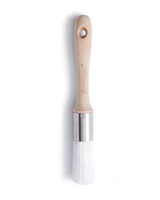 VOOMEY 1 Inch Round Paint Brush for Trim, Furniture & DIY Projects | Round Brush Design Delivers Smooth Finishes on Furniture, Cabinets, Doors and Curved Surfaces with Chalk And Oil Paints
