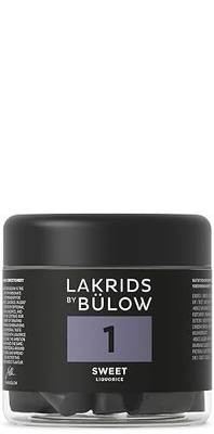 LAKRIDS BY BÜLOW - 1 - Black Licorice - Sweet - 5.3 oz - Vegan Gourmet Licorice from Scandinavia - Gluten Free & Gelatine Free - Swedish Candy Alternative