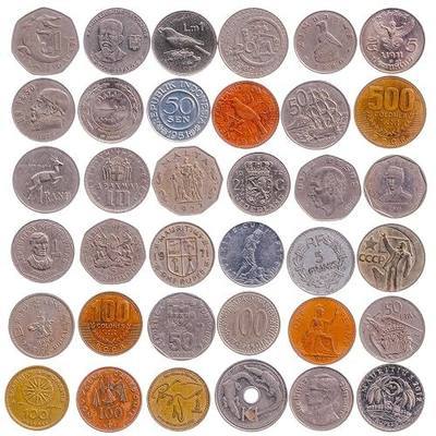Largest Fantasy Coin Collection - 10 Oversized Novelty Coins - 1.15+ Inch Big Diameter (29-35 mm) - Large World Tokens – No Duplicates