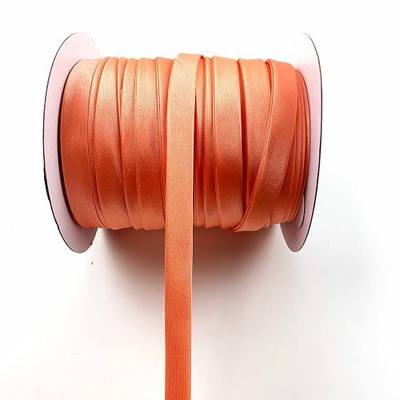 Heyiwell 55Yards Double Fold Satin Bias Tape 1/2" Inch Bias Binding Tape for Sewing,Hemming,Quilting,Piping,Cheongsam Decoration,Clothing Seaming,Peach