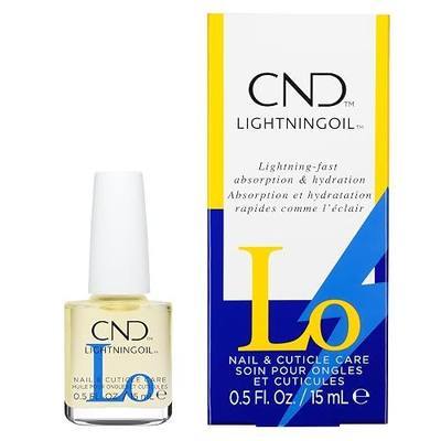 CND LightningOil, Fast-Absorbing Cuticle Oil, 0.5 fl oz | Fast acting cuticle oil that instantly moisturizes & helps skin/cuticles feel soft + conditioned. Quick drying formula.