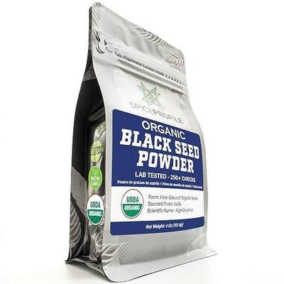 Spice Profile Organic Black Seed Nigella Powder | 4 oz | Lab Tested