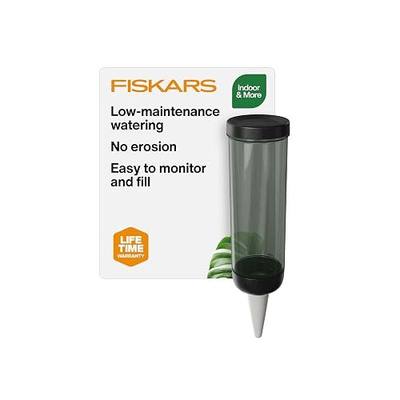 Fiskars Watering Spike for Indoor Plants, Self-Watering Device to Water Plants While Away, Continuous Hydration for Care on Vacation & Travel, Porous Ceramic Cone Stake for Slow Release, 11.75 oz