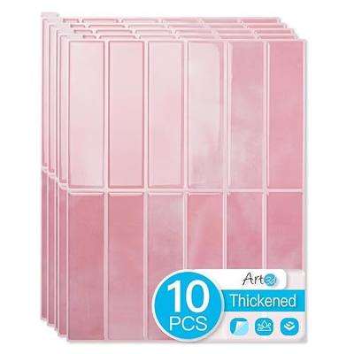 Art3d 11.4 x 9 Inch Heavy-Duty Peel and Stick PVC Backsplash for Home Décor, 10-Pack PVC Wall Tiles for Kitchen Countertop, Pink Marble