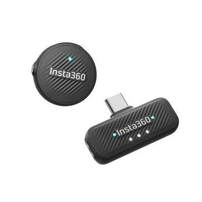 Insta360 Mic Air (1 TX + 1 RX), Noise Cancelling, 300m Range, Wireless Microphone for USB-C iPhone/Android/PC/Mac, Vlog, Streaming