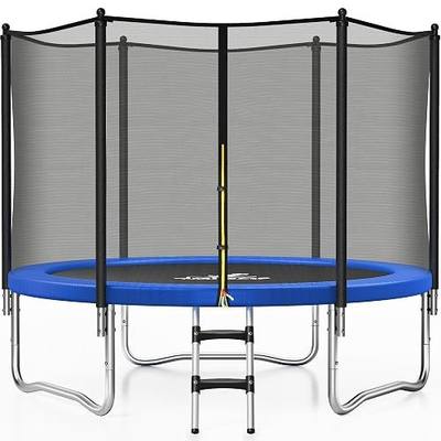 JELENS Trampoline 8FT 10FT 12FT 14FT 15FT, Outdoor Trampolines with Enclosure Net, Recreational Anti-Rust Trampolines for Kids and Adults, ASTM Approved