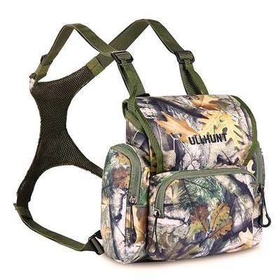 skiguard Bino Harness with Rangefinder Pouch & Rain Cover, Lightweight Binocular Harness Chest Pack