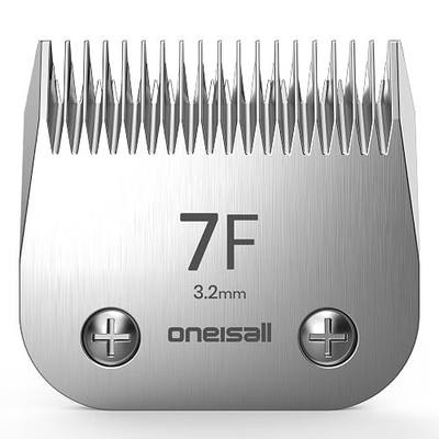 oneisall Professional Dog Grooming Clippers Replacement Blade, Ultra Edge Dog Clipper Blade – Constructed of Carbonized Steel, Resists Heat & Rust with Long-Lasting Sharp Edges(7FC)
