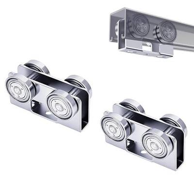 4 Wheel P2750-EG Trolley Assembly Light Duty Electric Hoist Trolley Roller for use with 1-5/8" Wide or All 1-5/8" or Taller Strut Channel,Unistrut Accessories,Superstrut,2 Pack
