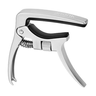 Aroma Guitar Capo Adjustable Trigger Tension for 6 Strings Acoustic and Electric Guitars with Bridge Pins Puller
