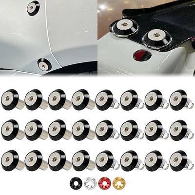 M8 Black Aluminum Washer Kit for Fender Flare, Exterior Dress Up Bolt Kit | 24-set · 24mm (0.94") OD anodized aluminum washer · stainless m8 countersunk bolt, for engine bay dress up