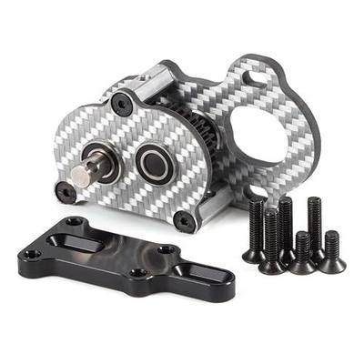 29g Ultra Light Portal Transmission 48P Carbon Tiny Gearbox with Slidable Shim for Axial Capra F9 AR45 Vanquish F10 Portal Axle (Silver)