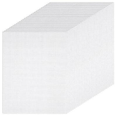 30pcs 7 Count Plastic Canvas Sheets,13.58 X 10.43 Inches Transparent Plastic Mesh Sheet, Needlepoint Canvas Sheet for Embroidery, Acrylic Yarn Craft, Knitting and Crochet Projects