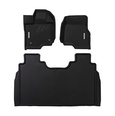 BaseLayer Elite Floor Mats for Ford F150 (2015-2026) SuperCrew and (2022-2025) Lightning - Made in USA – Precision Fit Heavy Duty All-Weather Mats for Raptor, King Ranch, Lariat, Tremor - Front & Rear