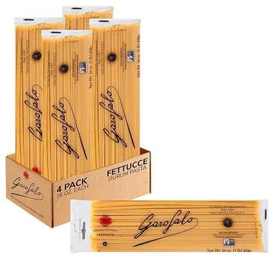 Garofalo - Premium Durum Wheat Semolina Fettucce Pasta, Italian Made, Bronze-Drawn, Al-Dente, One-Ingredient Pasta (4 pack)
