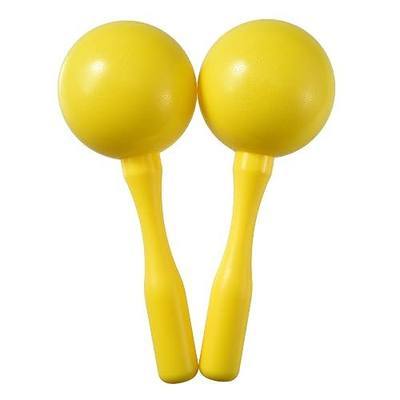 HILAZA Extra Loud Maracas for Kids Adults, 8 Inch, Set of 2, Yellow
