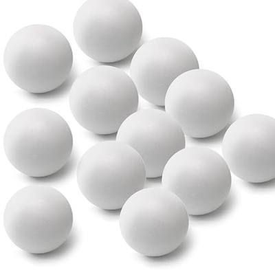 Luomorgo 3 Inch White Foam Balls for Crafts, 12 Pack | Smooth Round, For DIY Decorations, School Projects, Party & Home Decor