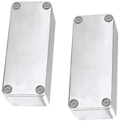 2Pcs 1590A Guitar Effect Pedal Case Diecast Metal Aluminum Stomp Box Case Enclosure Electronics Project Box Enclosure with Screws 92mmx38mmx31mm 3.62" x 1.50" x 1.22"