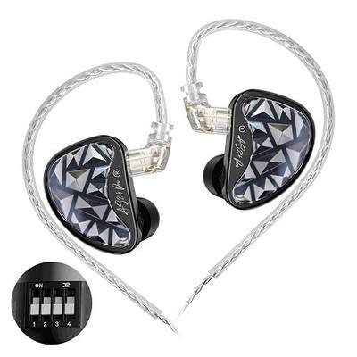 KZ AS24 Pro 24BA in-Ear Monitor Headphone, 3.5 mm Jack IEM with Tuning | HiFi Studio Recording &Mixing Secure Fit Earphone, Clear Full-Range IEM for Professional Music Engineers Audiophiles