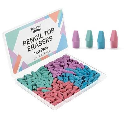 Mr. Pen- Pencil Erasers Toppers, 120 Pack, Pastel Color, Latex Free | No Smudge, Mr Pen Erasers for Pencils