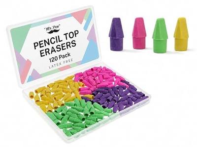 Mr. Pen Erasers for Pencils, 120 Pack, Pencil Top Erasers, Eraser Caps | Kids, Cap Tops, Topper Erasers. Ereaser