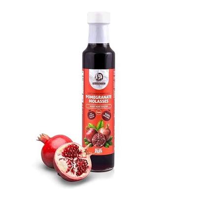 HASANZADE Pomegranate Molasses Organic Salad Dressing No Added Sugar, Sweet and Sour Sauce Pomegranate Essence for Salad, Fish, Cocktails (12.35 oz) Glass Bottle